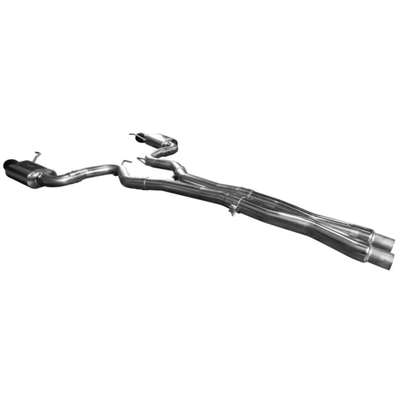 Kooks 18+ Mustang 5.0l 4V Convertible 3in Cat-Back w/ X-Pipe 4in Slash Cut Polished Tips Exhaust - Mammoth Racing -