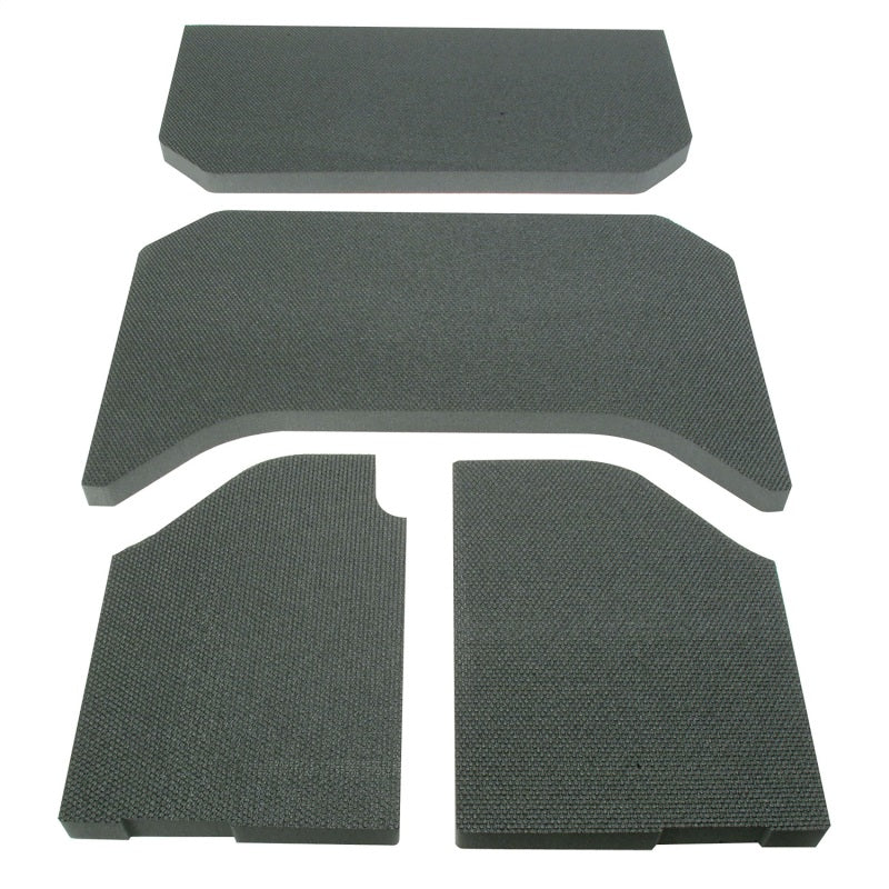 DEI 07-10 Jeep Wrangler JK 4-Door Headliner Black 4 Piece - Mammoth Racing -