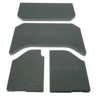 DEI 07-10 Jeep Wrangler JK 4-Door Headliner Black 4 Piece - Mammoth Racing -