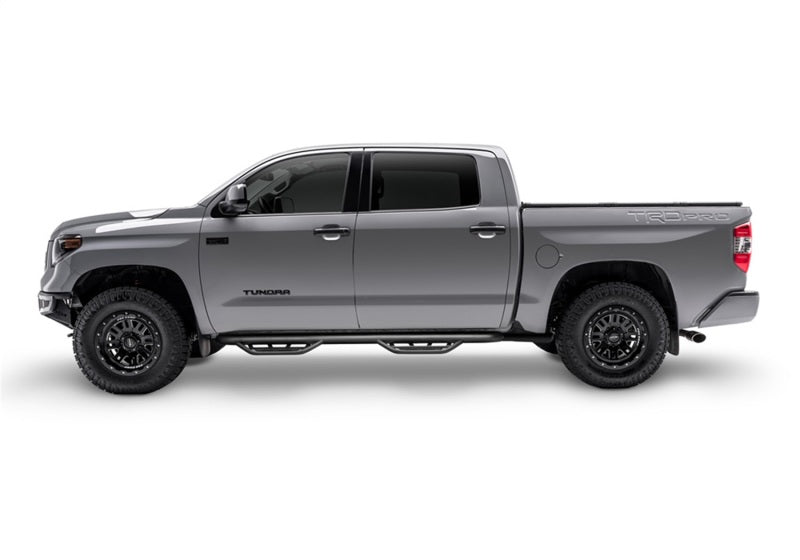 N-Fab Podium LG 2019 Chevy/GMC 1500 Crew Cab - Cab Length - Tex. Black - 3in - Mammoth Racing -
