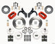 Wilwood Forged Dynalite Front Kit 11.00in Red 69-70 Impala Drum/Disc 69-82 Vette - Mammoth Racing -