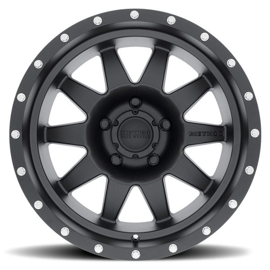 Method Mr301 The Standard 16x8 0mm Offset 5x4.5 83mm CB Matte Black Wheel
