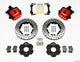 Wilwood Combination Parking Brake Rear Kit 11.00in Drilled Red Civic / Integra Disc 2.39 Hub Offset - Mammoth Racing -