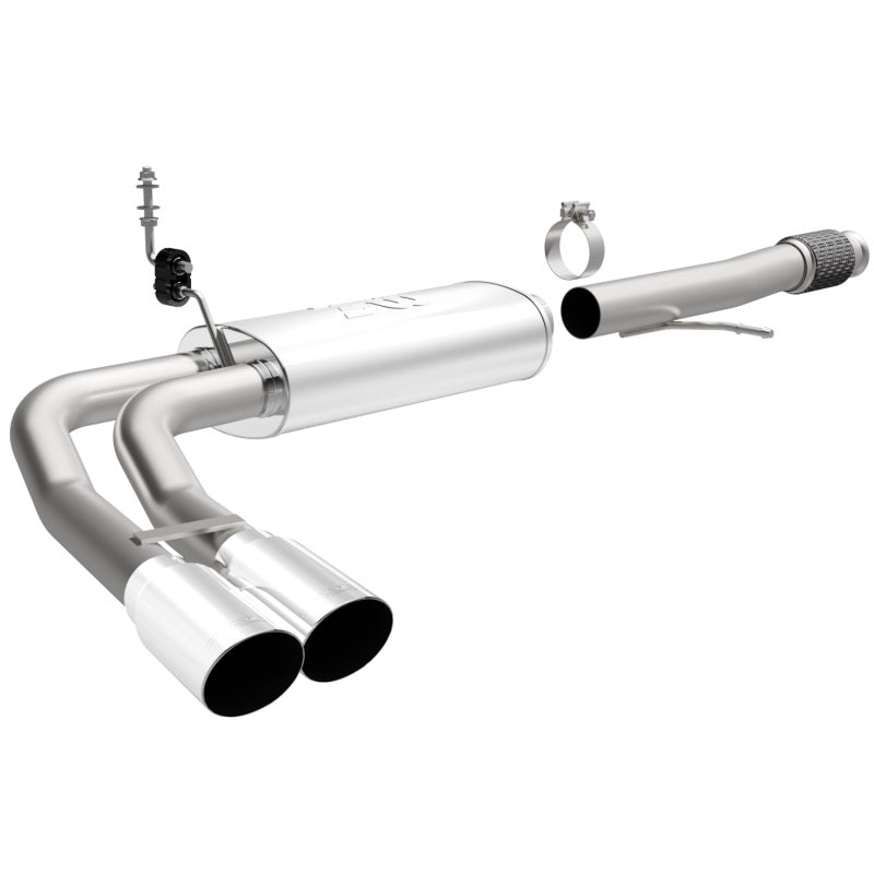 Magnaflow 14 Chev Silverado V8 5.3l Cc/ec Dual Same Side Before P/S Tire Exit SS Cat Back Perf Exh - Mammoth Racing -