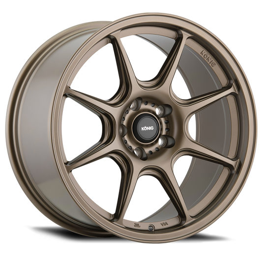 Konig Lockout 18x8.5 5x100 Et43 Matte Bronze - Mammoth Racing -