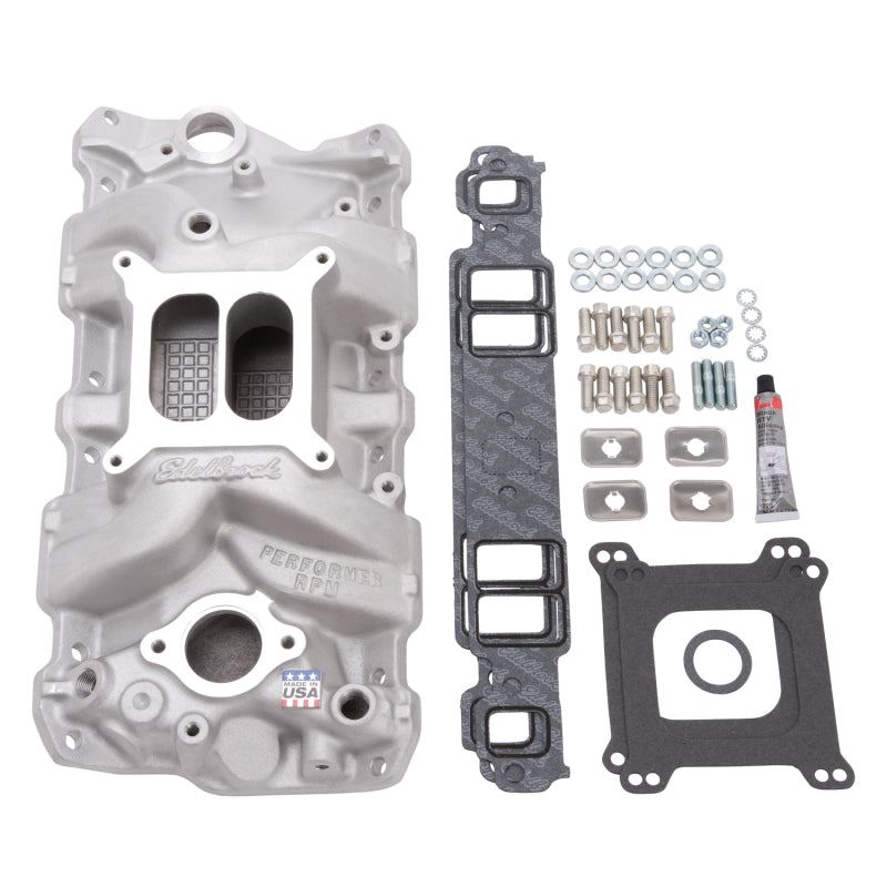 Edelbrock Manifold Installation Kit Performer RPM SBC 1957-1986 Natural Finish - My Store