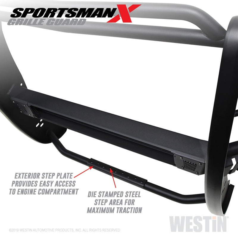 Westin 19-21 Chevy 1500 Sportsman X Grille Guard - Textured Black (Excl. 2019 Silverado LD) - Mammoth Racing -