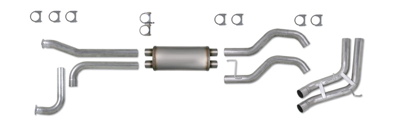 Diamond Eye KIT 3-1/2in CB SPORT-SIDE DUAL GAS AL: NISSAN TITAN 5.6L 07-10 - Mammoth Racing -