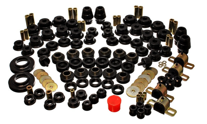 Energy Suspension 07-11 Jeep JK 2dr Black Hyper-Flex Master Bushing Set - Mammoth Racing -