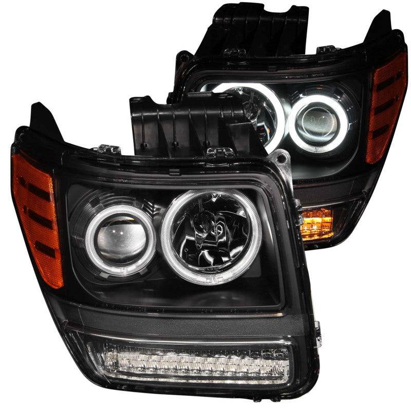 ANZO 2007-2012 Dodge Nitro Projector Headlights w/ Halo Black (CCFL) G2 - My Store