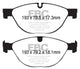 EBC 13+ Jaguar F-Type (Cast Iron Only) 3.0 Supercharged (380) Perf Pkg Redstuff Front Brake Pads - My Store