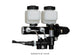 Wilwood Tandem Remote M/C Kit w L/H Brkt & Prop Valve - 1 1/8in Bore Black - My Store