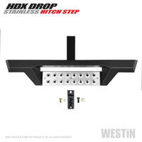 Westin HDX Stainless Drop Hitch Step 34in Step 2in Receiver - Textured Black - Mammoth Racing -