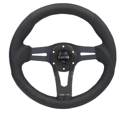 NRG Reinforced Steering Wheel (320mm) w/Carbon Center Spoke - My Store