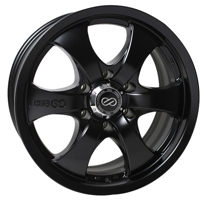 Enkei M6 Universal Truck&SUV 18x8.5 30mm Offset 6x135 Bolt Pattern 87mm Bore Black Wheel - Mammoth Racing -