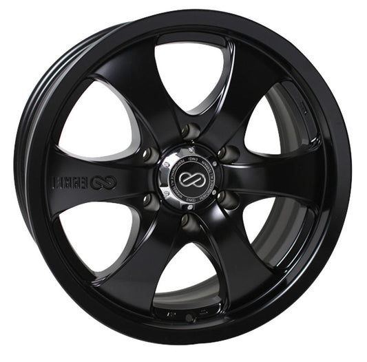 Enkei M6 Universal Truck&SUV 18x8.5 30mm Offset 6x135 Bolt Pattern 87mm Bore Black Wheel - Mammoth Racing -