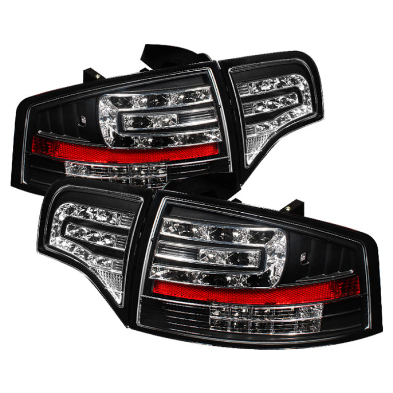 Spyder Audi A4 4Dr 06-08 LED Tail Lights Black ALT-YD-AA406-G2-LED-BK - Mammoth Racing -