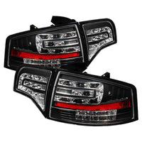 Spyder Audi A4 4Dr 06-08 LED Tail Lights Black ALT-YD-AA406-G2-LED-BK - Mammoth Racing -