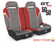 PRP Polaris RZR S 900/xp 1000/Turbo/Turbo S Gt/s.e. 50/50 Front Suspension Bench Seat - Mammoth Racing -