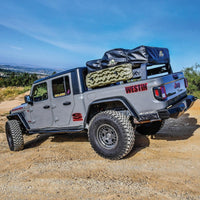 Westin 20-23 Jeep Gladiator Rock Slider - Textured Black - Mammoth Racing -