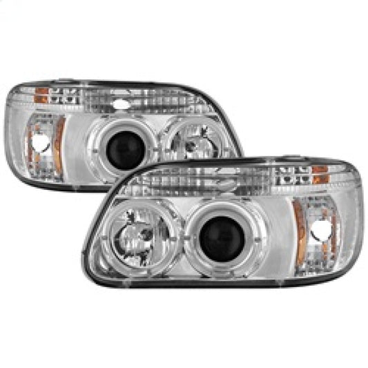 Spyder Ford Explorer 95-01 1PC Projector Headlights LED Halo Chrm PRO-YD-FEXP95-HL-1PC-C - Mammoth Racing -