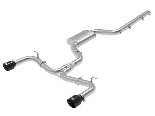 aFe MACHForce XP 3in-2.5in SS Exhaust Cat-Back 15-17 Volkswagen GTI (MKVII) L4-2.0L (t) - Black - Mammoth Racing -