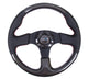 NRG Carbon Fiber Steering Wheel (315mm) Leather Trim w/Red Stitching - My Store