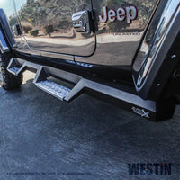 Westin/HDX 2018 Jeep Wrangler JL Unlimited Drop Nerf Step Bars - Textured Black - Mammoth Racing -
