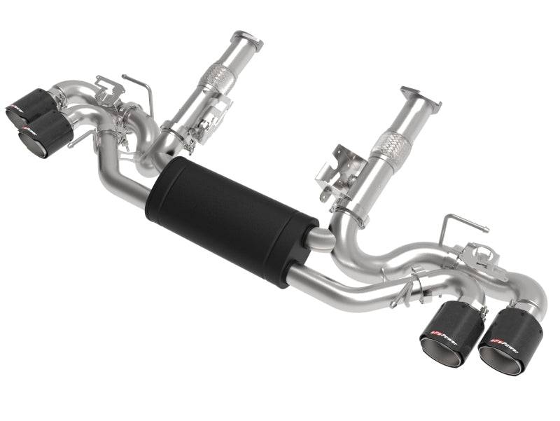 aFe MACH Force-Xp 3in to 2-1/2in 304SS Cat-Back 2020 Chevy Corvette (C8) 6.2L - Carbon Fiber Tip - My Store