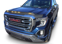 AVS 19-22 GMC Sierra 1500 Aeroskin Low Profile Hood Shield w/ Lights - Black - Mammoth Racing -