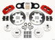 Wilwood Dynapro 6 Front Hub Kit 12.19in Red 1970-1973 Mustang Disc & Drum Spindle - Mammoth Racing -