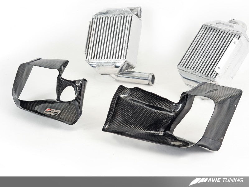 AWE Tuning Audi 2.7T Performance Intercooler Kit - w/Carbon Fiber Shrouds - Mammoth Racing -