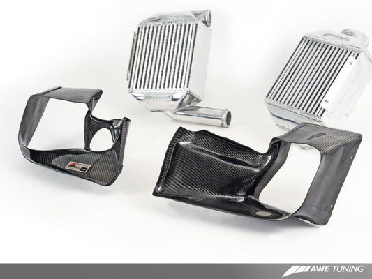 AWE Tuning Audi 2.7T Performance Intercooler Kit - w/Carbon Fiber Shrouds - Mammoth Racing -