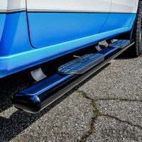 Westin 19-21 Chevrolet Silverado Crew Cab PRO TRAXX 6 Oval Nerf Step Bars - Black - Mammoth Racing -