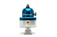 Fuelab 555 High Pressure Adjustable FPR Blocking 25-65 PSI (1) -8AN In (2) -8AN Out - Blue - Mammoth Racing -