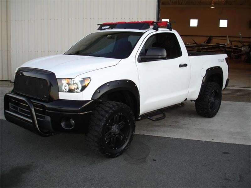 N-Fab Nerf Step 07-17 Toyota Tundra Regular Cab - Gloss Black - Cab Length - 3in - Mammoth Racing -