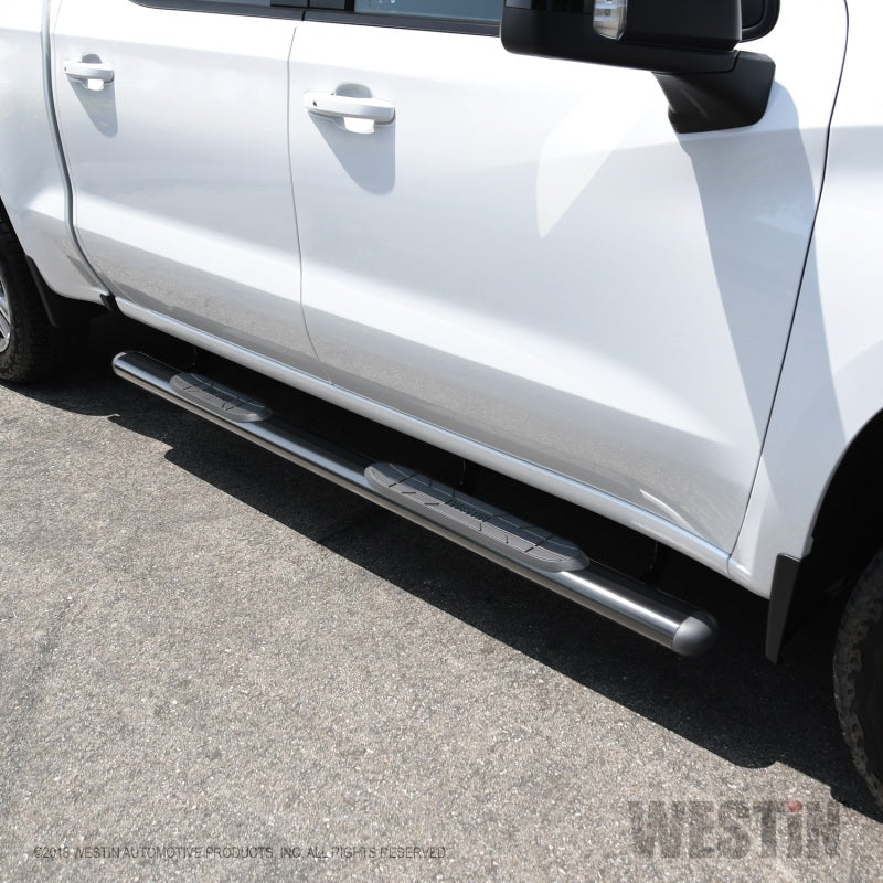 Westin Premier 4 Oval Nerf Step Bars - 85 in - Black - Mammoth Racing -