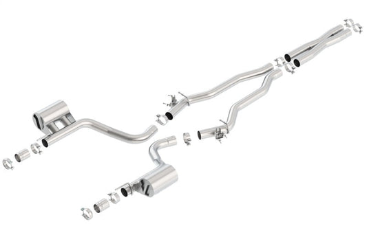 Borla 15-16 Dodge Challenger Hellcat 6.2L V8 ATAK w/ Valve Simulator CB Exhaust Factory Valance - My Store