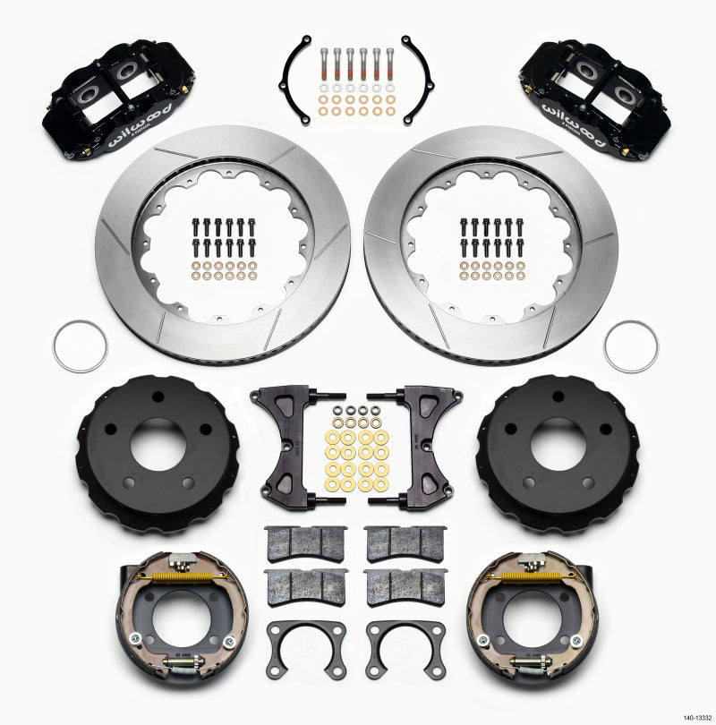 Wilwood Narrow Superlite 4R Rear P-Brk Kit 14.00in Small Ford 2.36in Off Bronco 5 x 5.50 - My Store