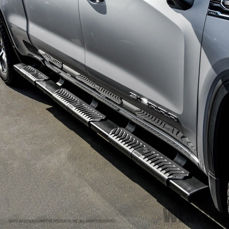 Westin 2019 Chevrolet Silverado/Sierra 1500 Crew Cab (6.5ft) R5 Modular Nerf Step Bars - Black - Mammoth Racing -