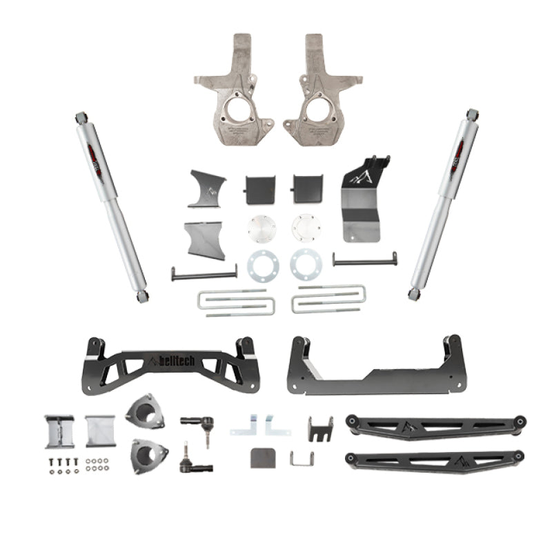 Belltech 07-16 Chevrolet Silverado / GMC Sierra 1500 4WD 7-9in Suspension Lift Kit w/ Shocks - Mammoth Racing -