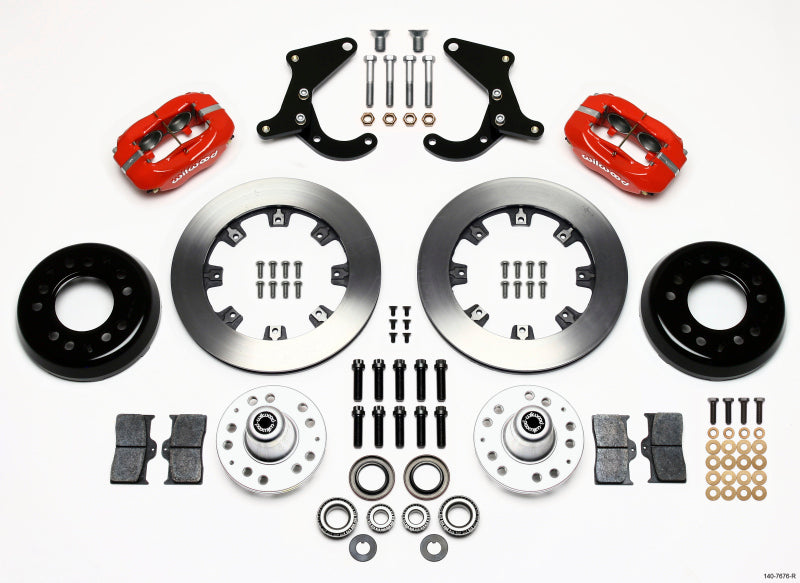 Wilwood Forged Dynalite Front Kit 12.19in Red 55-57 Chevy - My Store
