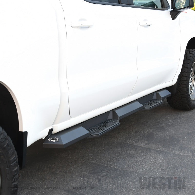 Westin 2019 Chevrolet Silverado/Sierra 1500 Crew Cab Xtreme Nerf Step Bars - Textured Black - Mammoth Racing -