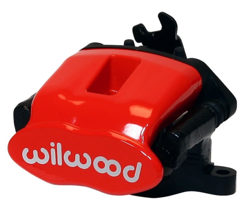 Wilwood Caliper-Combination Parking Brake-Pos 1-L/H-Red 34mm piston .81in Disc - Mammoth Racing -