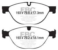 EBC 13+ Jaguar F-Type (Cast Iron Only) 3.0 Supercharged (380) Perf Pkg Redstuff Front Brake Pads - My Store