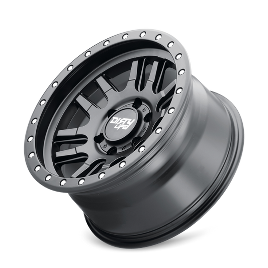 Dirty Life 9309 Canyon Pro 17x9/5x139.7 BP/0mm Offset/108.1mm Hub Matte Black Wheel - Beadlock - Mammoth Racing -