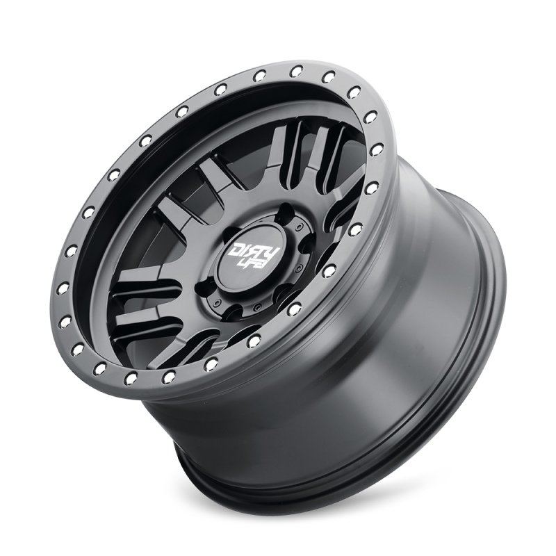 Dirty Life 9309 Canyon Pro 17x9/5x150 BP/0mm Offset/110mm Hub Matte Black Wheel - Beadlock - Mammoth Racing -