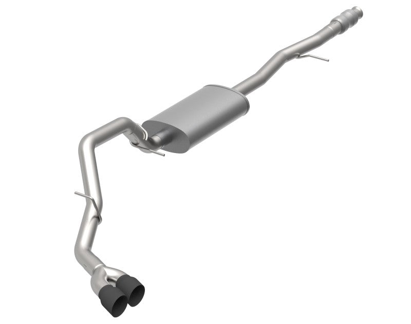 Kooks 2019+ GM 1500 Series Truck 5.3l CC w/ Short Box OEM x 3in SS Catback Exhaust w/ Black Tips - Mammoth Racing -