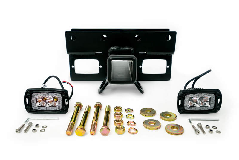DV8 Offroad 07-21 Jeep Wrangler (JK/JL) Bolt-On Hitch w/ Lights - Mammoth Racing -