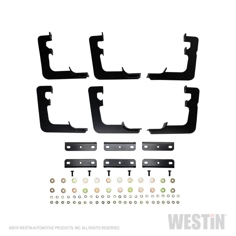 Westin 19 Ram 1500 Quad/Crew Cab (Ex. Classic) Premier Oval Nerf Step Bar Mount Kit - Black - Mammoth Racing -